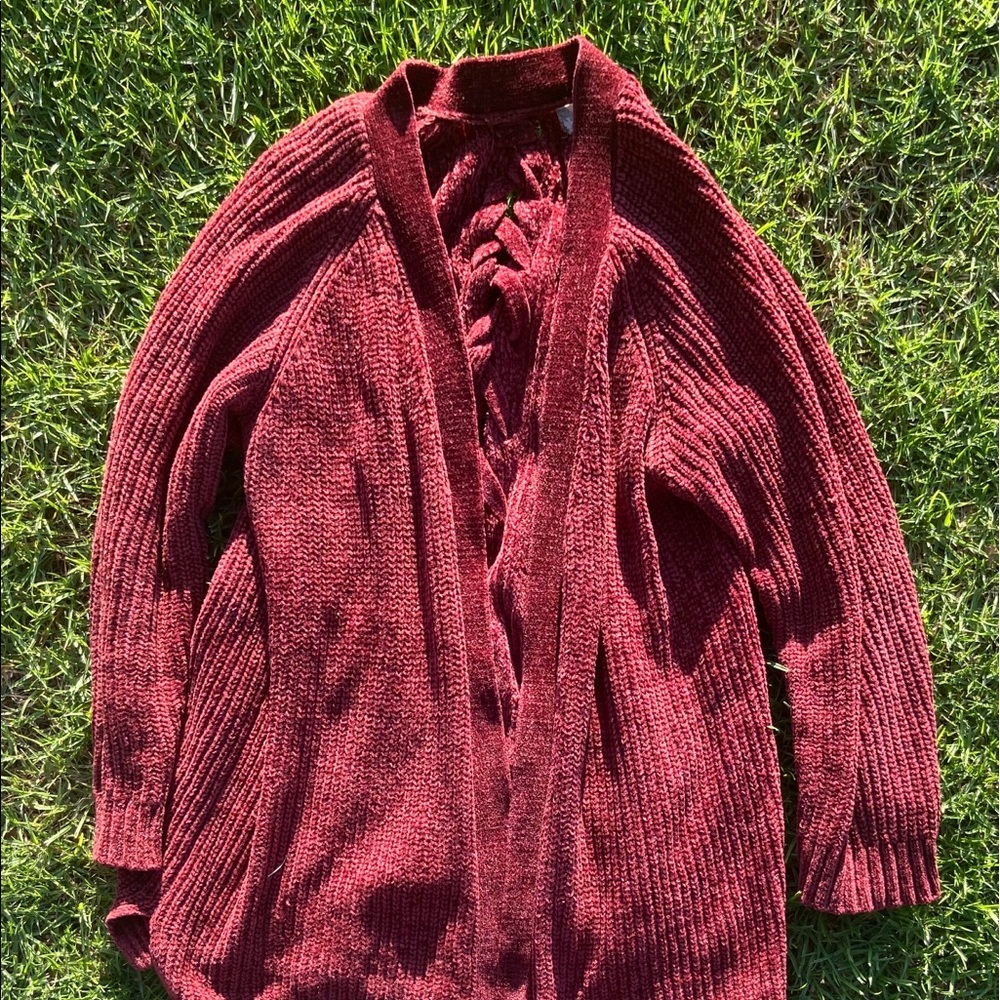 Pink Rose Knitted Cardigan